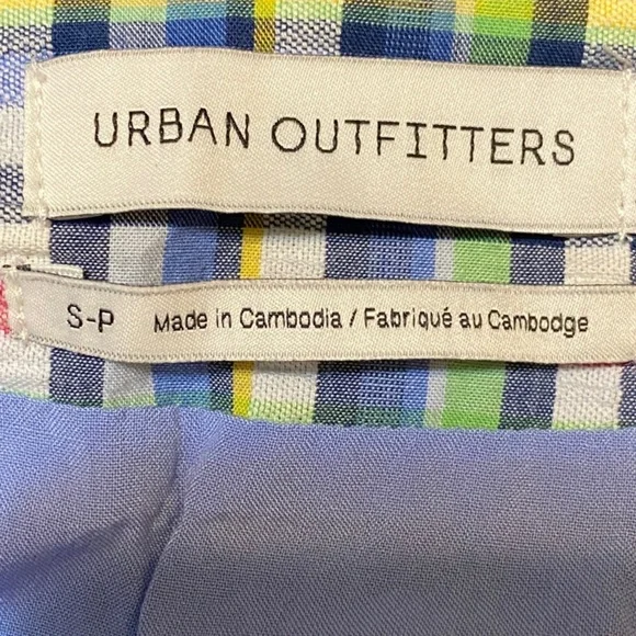 Urban Outfitters Plaid Mini Skirt Small Petite - Picture 5 of 11